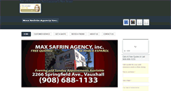 Desktop Screenshot of maxsafrinagency.com