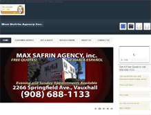 Tablet Screenshot of maxsafrinagency.com